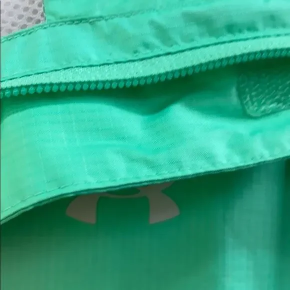 Under Armour L green hooded jacket - Picture 6 of 8